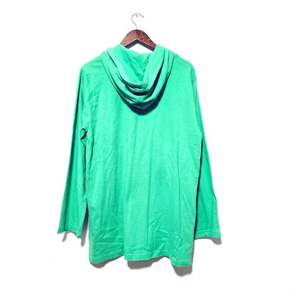 Orvis Zip Sweatshirt Hoodie Green Front Pockets Outdoor Wear Casual Women's Sz L - Picture 2 of 5